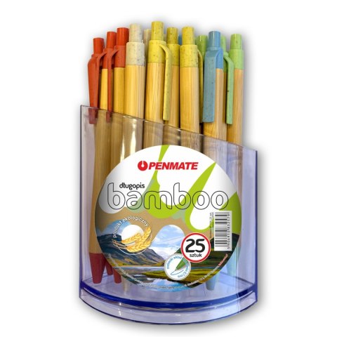 Długopis BAMBOO 25szt w displ 5906910832579 niebieski 0,7mm Penmate (TT8905) Długopis BAMBOO 25szt w displ 5906910832579 niebieski 0,7mm Penmate (TT8905)
