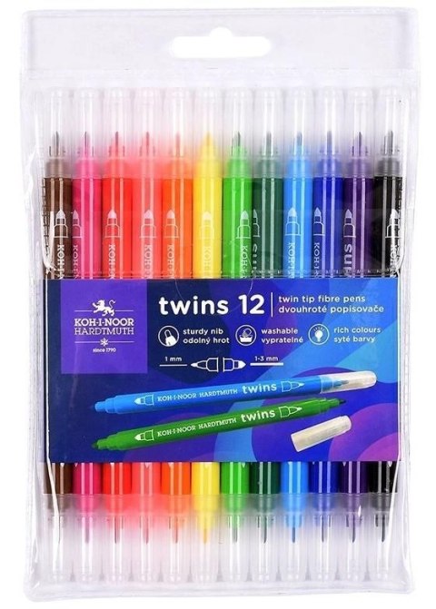 Flamaster 2-stronne Koh-I-Noor (771023/AB4) Flamaster 2-stronne Koh-I-Noor (771023/AB4)