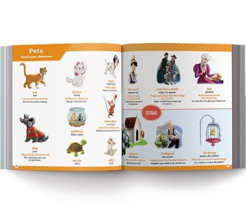 Książeczka edukacyjna Elementarz języka angielskiego Disney Uczy. Ameet (UEA 9301)