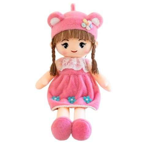 Lalka Szmacianka Miękka Pluszowa Różowa Sukienka Czapka Z Uszami [mm:] 450 Lean (22491)