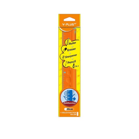 Linijka plastik 4w1 30cm Y-plus (RX130910) Linijka plastik 4w1 30cm Y-plus (RX130910)
