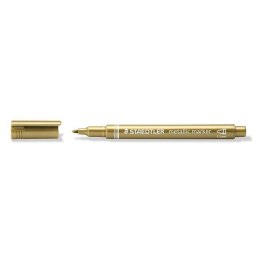 Marker permanentny metaliczny złoty 1,0-2,0mm okrągła końcówka Staedtler (8323-11)