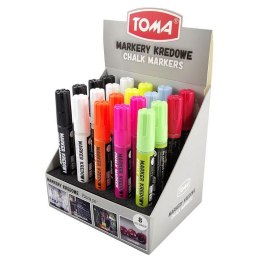 Marker specjalistyczny mix kredowy mix 4,5mm okrągła końcówka Toma (To-292)