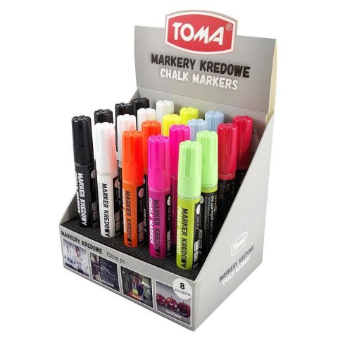 Marker specjalistyczny mix kredowy mix 4,5mm okrągła końcówka Toma (To-292) Marker specjalistyczny mix kredowy mix 4,5mm okrągła końcówka Toma (To-292)