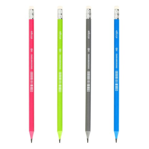 Ołówek plstikowe HB z gumką HB Strigo (SSC383)