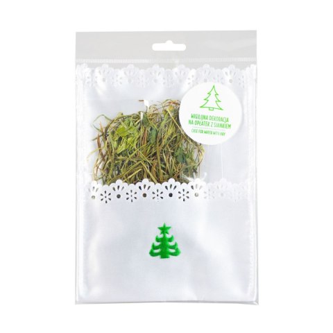 Ozdoba świąteczna Wigilijna dekoracja na opłatek z siankiem Arpex (BN4145)