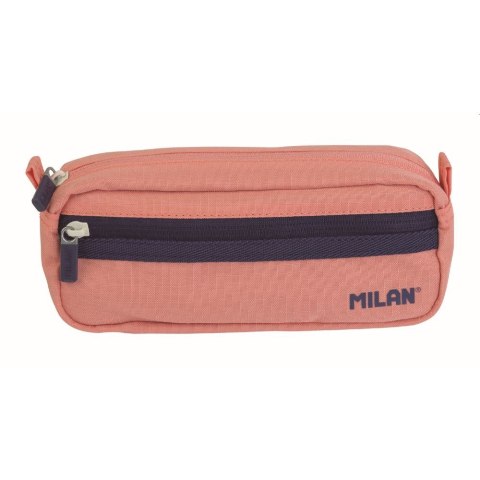 Piórnik kwadrat 2 suwaki 1918 różowy Milan (081148SNCP)