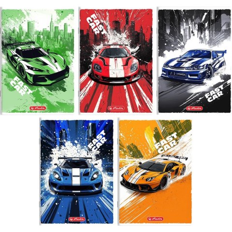 Zeszyt Fast Car A5 16k. 70g krata Herlitz (400196833) Zeszyt Fast Car A5 16k. 70g krata Herlitz (400196833)