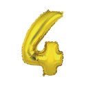 Balon foliowy cyfra 4 złoty 35 cm Godan (FG-C35Z4) Balon foliowy cyfra 4 złoty 35 cm Godan (FG-C35Z4)