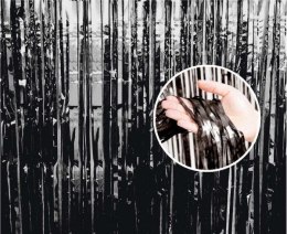 Dekoracja Kurtyna dekoracyjna B&C czarna, 90x240 cm Godan (PF-KDCN)