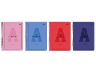 Kołozeszyt (kołonotatnik) Academy Hybrid A6 80k. krata Interdruk