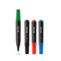 Marker permanentny zielony zielony 1-4mm ścięta końcówka Memobe (MM201-04)