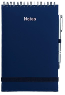 Notes (notatnik) na spirali z gumką granatowy 5905031848025 A5 160k. Wydawnictwo Wokół Nas (NA5VSB)