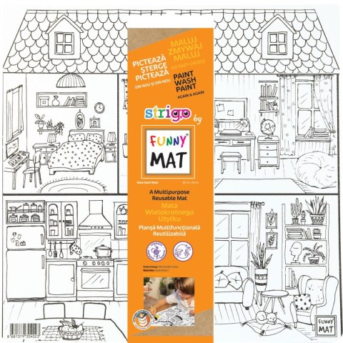 Podkład na biurko FUNNY MAT white SWEET HOME sfu402 biała polipropylen PP [mm:] 400x400 Strigo (8681379304023)