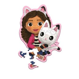 Puzzle Avengers Drewniane Gabby i jej Kotek 50 el. Trefl (20202)