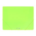 Teczka plastikowa na gumkę z gumką Neon zielona A4 zielony Strigo (SF096)