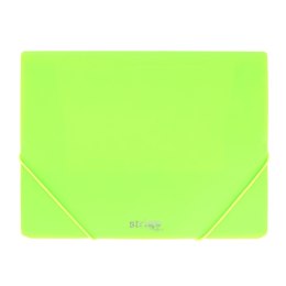 Teczka plastikowa na gumkę z gumką Neon zielona A4 zielony Strigo (SF096)