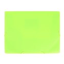Teczka plastikowa na gumkę z gumką Neon zielona A4 zielony Strigo (SF096)