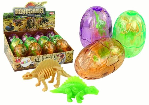Figurka Duże Jajo Dinozaura 2 Figurki Jajko Dinozaury 9 cm Lean (16302)