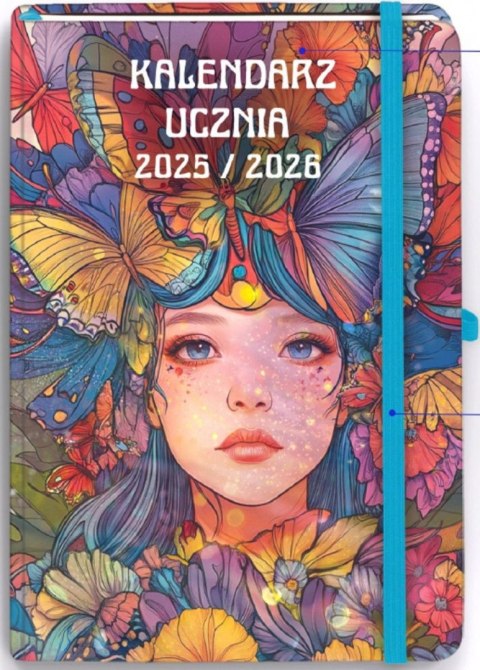 Kalendarz książkowy (terminarz) UCZNIA DZIEWCZYNA B6 Antra (2025/2026) Kalendarz książkowy (terminarz) UCZNIA DZIEWCZYNA B6 Antra (2025/2026)