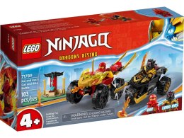 Klocki konstrukcyjne Ninjago Bitwa samochodowo-motocyklowa Lego (71789)