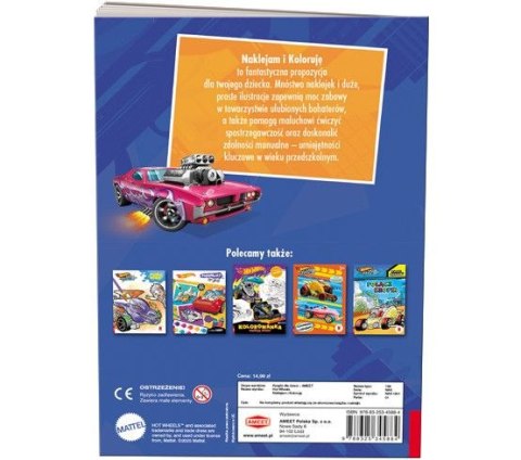 Książka dla dzieci Hot Wheels™. Naklejam i Koloruję Ameet (NAK 1601) Książka dla dzieci Hot Wheels™. Naklejam i Koloruję Ameet (NAK 1601)
