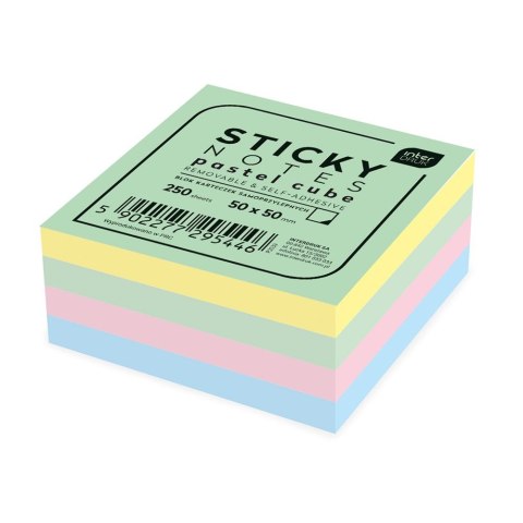 Notes samoprzylepny (karteczki) mix 250k [mm:] 50x50 Interdruk (5902277295446)