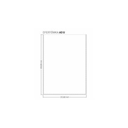 Ofertówka A3 kolor: transparentna typu U Biurfol