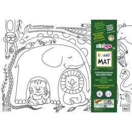 Podkład na biurko FUNNY MAT TRANSPARENT SAFARI sfu1055 polipropylen PP [mm:] 335x480 Strigo (8681379310550)
