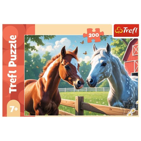 Puzzle Konie na polanie 200 el. Trefl (13328)
