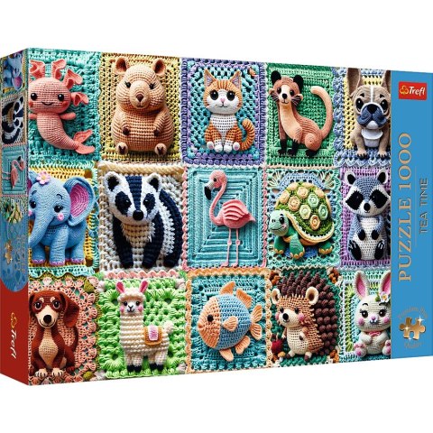 Puzzle Premium Plus Szydełkowe zwierzątka 1000 el. Trefl (12093)