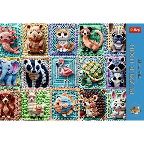 Puzzle Premium Plus Szydełkowe zwierzątka 1000 el. Trefl (12093)