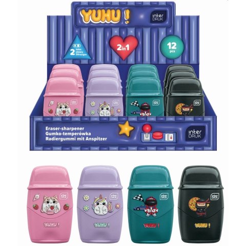 Temperówka YUHU podwójna mix Interdruk