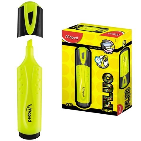 Zakreślacz żółty PEPS fluo żółty 1,0-5,0mm Maped (734034) Zakreślacz żółty PEPS fluo żółty 1,0-5,0mm Maped (734034)