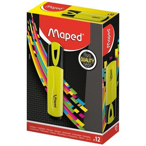 Zakreślacz żółty PEPS fluo żółty 1,0-5,0mm Maped (734034) Zakreślacz żółty PEPS fluo żółty 1,0-5,0mm Maped (734034)