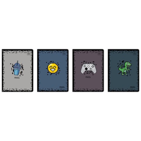 Zeszyt PIXEL A5 16k. 70g linia kolor Interdruk