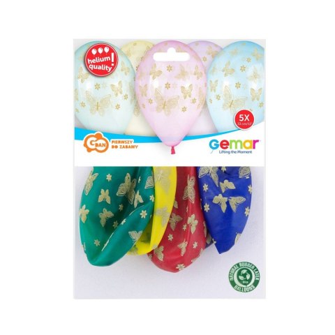 Balon gumowy Złote Motylki, 13 cali 13cal Godan (GS120/ZMO) Balon gumowy Złote Motylki, 13 cali 13cal Godan (GS120/ZMO)