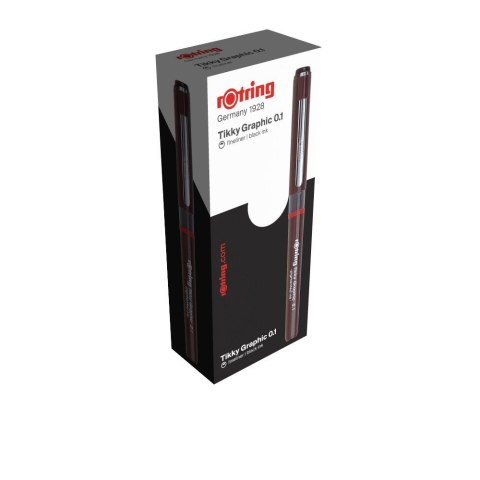 Cienkopis kreślarski Tikky czarne 0,1mm 1kol. Rotring (S0814730)