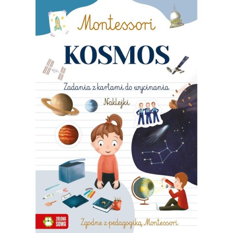 Książeczka edukacyjna Montessori. Kosmos. Zielona Sowa Książeczka edukacyjna Montessori. Kosmos. Zielona Sowa