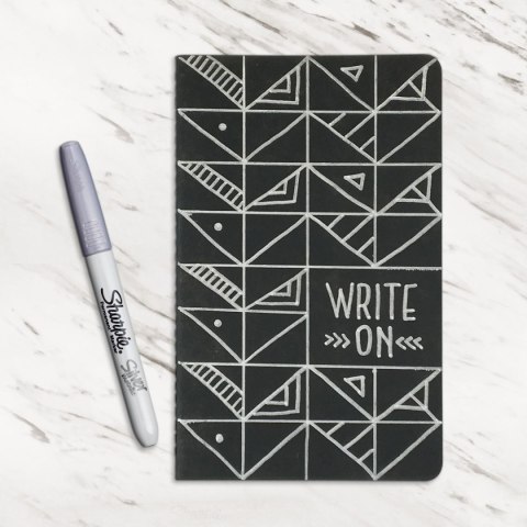 Marker permanentny wkład srebrny 1,0mm okrągła końcówka Sharpie (1891063)