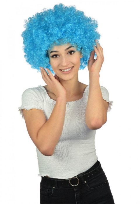 Peruka afro XXL niebieska Arpex (LA1374NIE-2266)