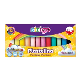 Plastelina 12 kol. 12 k ( 6x klasyczny 6x pastel) 5902315579682 mix Strigo (SSC333)