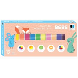 Plastelina 12 kol. BB KIDS pastel mix Interdruk (IPL12BBKP)