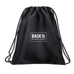 Plecak (worek) na sznurkach BACKUP czarna Derform (WOB6A56)