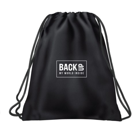 Plecak (worek) na sznurkach BACKUP czarna Derform (WOB6A56) Plecak (worek) na sznurkach BACKUP czarna Derform (WOB6A56)