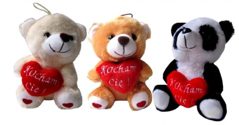 Pluszak miś lub panda z sercem [mm:] 170 Deef (03806)