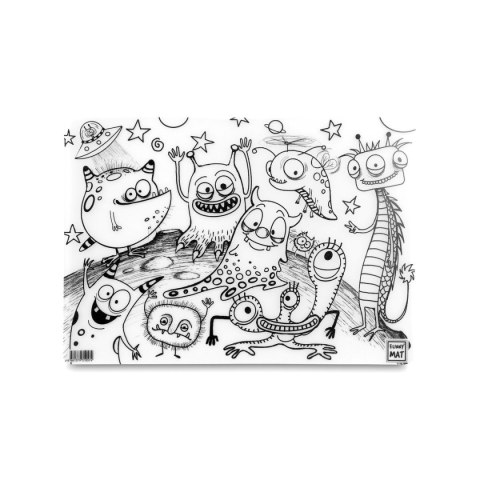 Podkład na biurko FUNNY MAT TRANSPARENT LENIWCE sfu1057 polipropylen PP [mm:] 335x480 Strigo (8681379310574)
