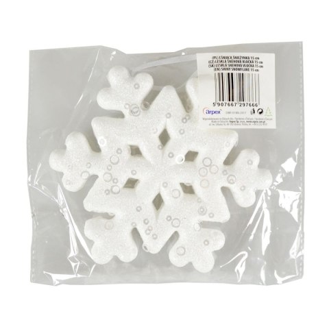 Śnieżynka lśniąca 15cm Arpex (bn7666) Śnieżynka lśniąca 15cm Arpex (bn7666)