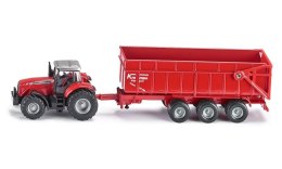 Traktor Massey Ferguson z przyczepą Siku (1844)