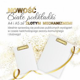 Deska z klipem (podkład do pisania) A5 biała Biurfol (KHG-00-10)